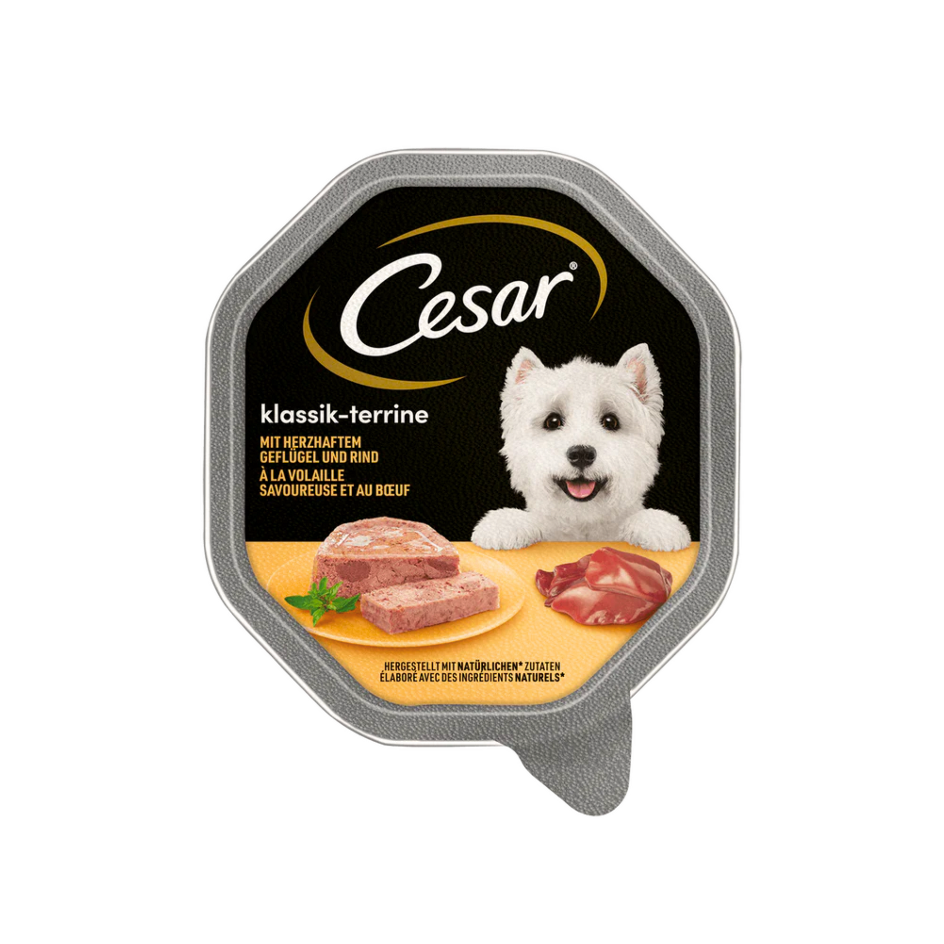 Cesar Klassik-Terrine mit Geflügel und Rind 150g foodpipe [Lebensmittel-Lieferservice Rostock]