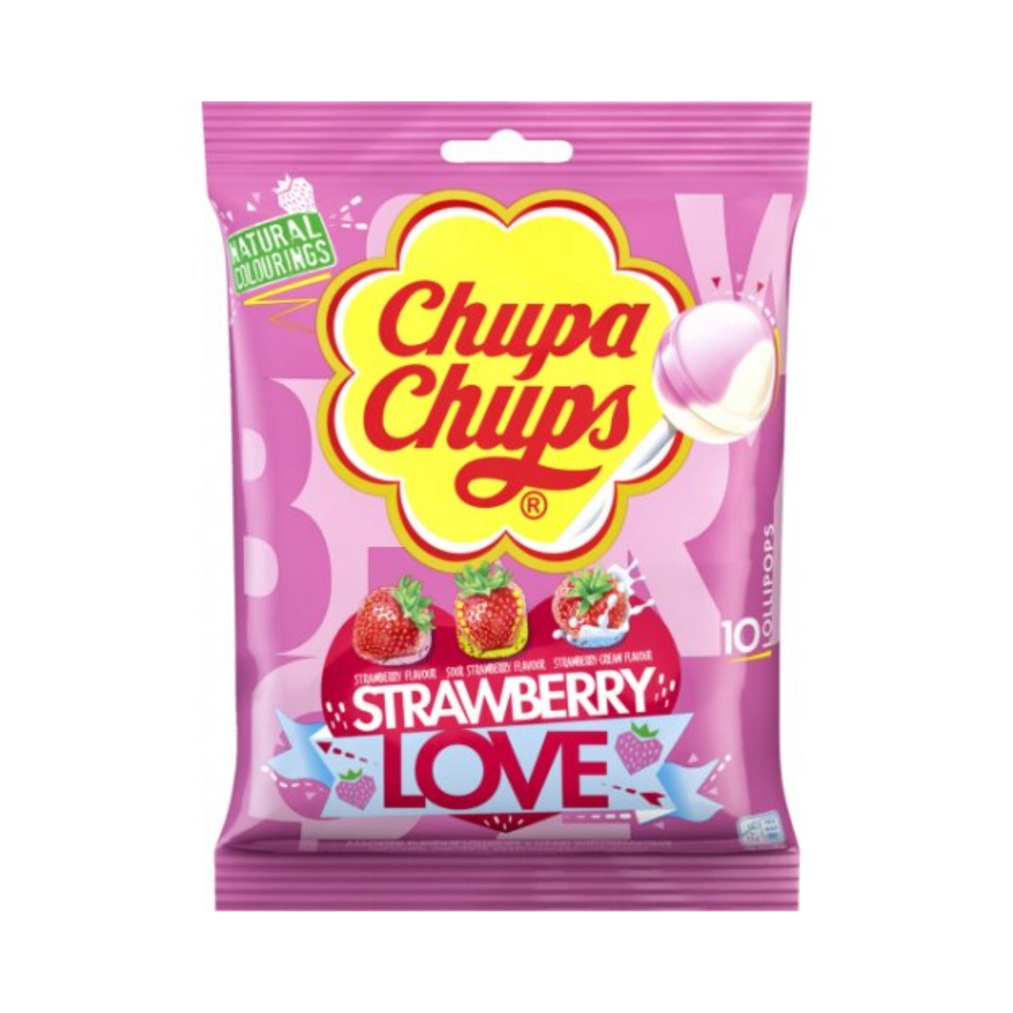 Chupa Chups Strawberry Lovers 10ST 120g foodpipe [Lebensmittel-Lieferservice Rostock]