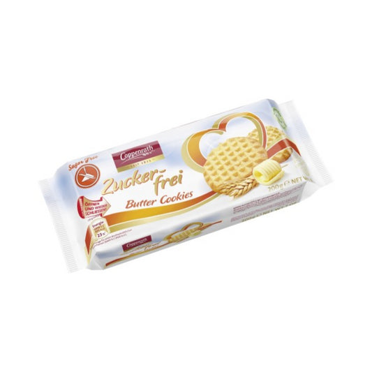 Coppenrath Butter Cookies ohne Zucker 200g foodpipe [Lebensmittel-Lieferservice Rostock]