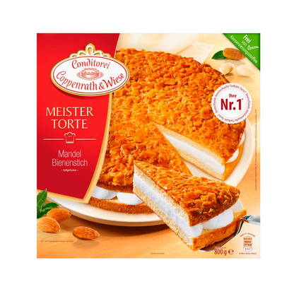 Coppenrath&Wiese Mandel Bienenstich Torte 800g foodpipe [Lebensmittel-Lieferservice Rostock]