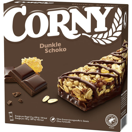 Corny Dunkle Schokolade 6ST 138g foodpipe [Lebensmittel-Lieferservice Rostock]