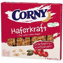 Corny Haferkraft Cranberry-Kürbiskern 4x35g foodpipe [Lebensmittel-Lieferservice Rostock]