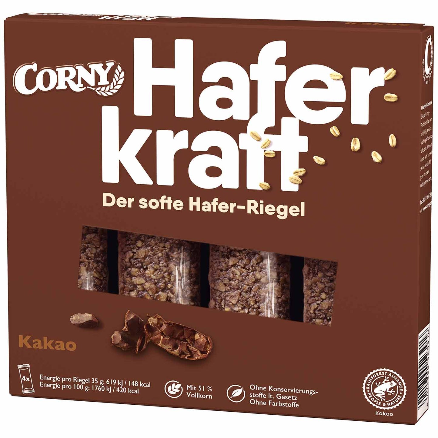 Corny Haferkraft Kakao 4x35g foodpipe [Lebensmittel-Lieferservice Rostock]