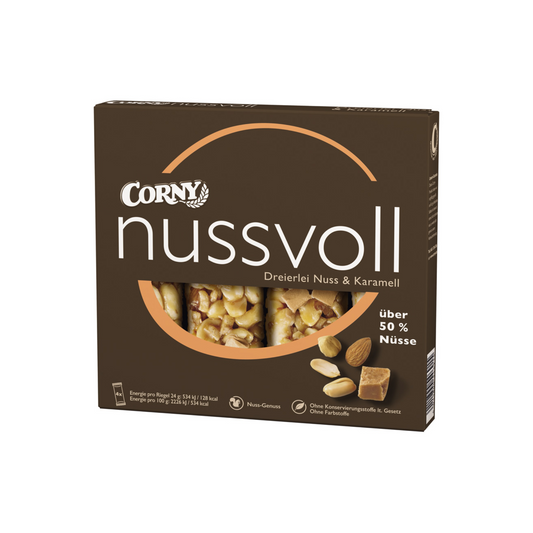 Corny Nussvoll Erdnuss & Vollmilch 4x24g foodpipe [Lebensmittel-Lieferservice Rostock]