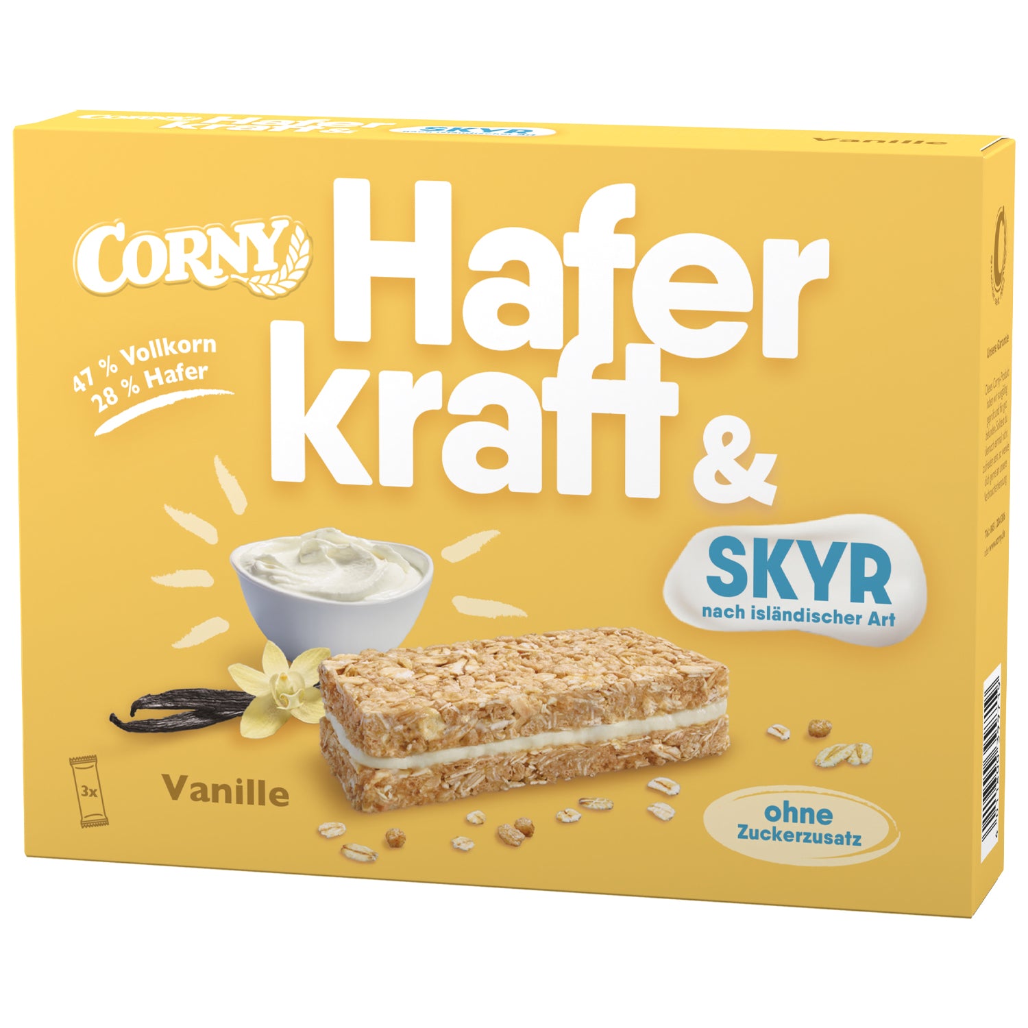 Corny Skyr Vanille 3x40g foodpipe [Lebensmittel-Lieferservice Rostock]