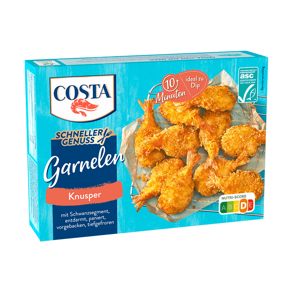 Costa ASC Garnelen Knusper 225g foodpipe [Lebensmittel-Lieferservice Rostock]