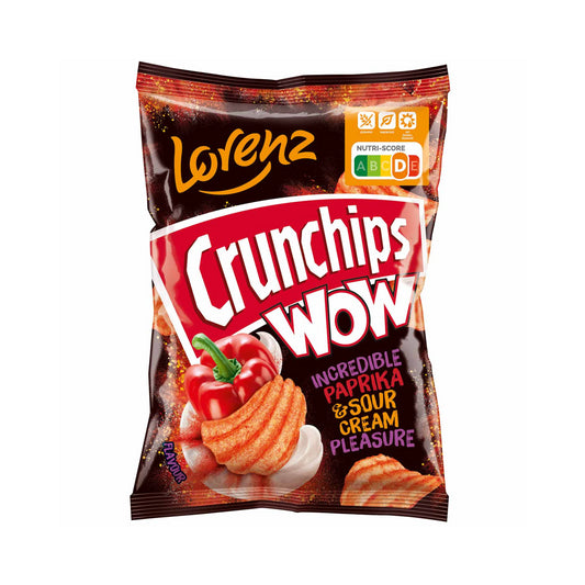 Crunchips Wow Paprika&Sour Cream 110g foodpipe [Lebensmittel-Lieferservice Rostock]