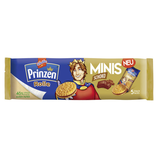 De Beukelaer Prinzen Rolle Minis Schokolade 5ST 187,5g foodpipe [Lebensmittel-Lieferservice Rostock]