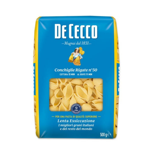 De Cecco Conchiglie Rigate 500g foodpipe [Lebensmittel-Lieferservice Rostock]