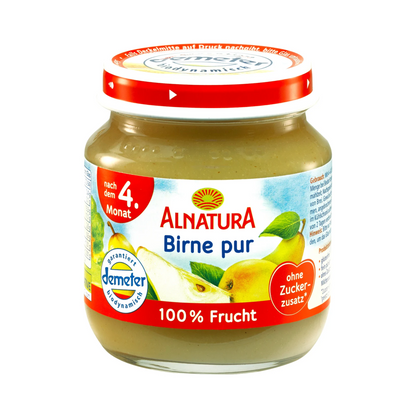 Demeter Alnatura Birne pur nach dem 4.Monat 125g foodpipe [Lebensmittel-Lieferservice Rostock]