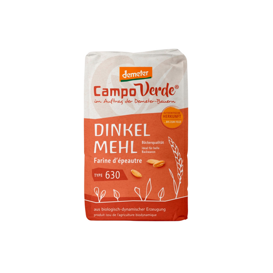 Demeter Campo Verde Dinkelmehl Type 630 1kg foodpipe [Lebensmittel-Lieferservice Rostock]