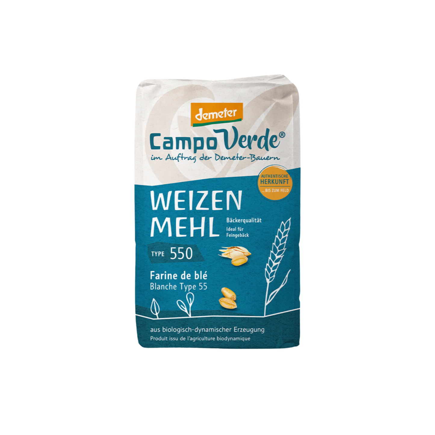 Demeter Campo Verde Weizenmehl Type 550 1kg foodpipe [Lebensmittel-Lieferservice Rostock]