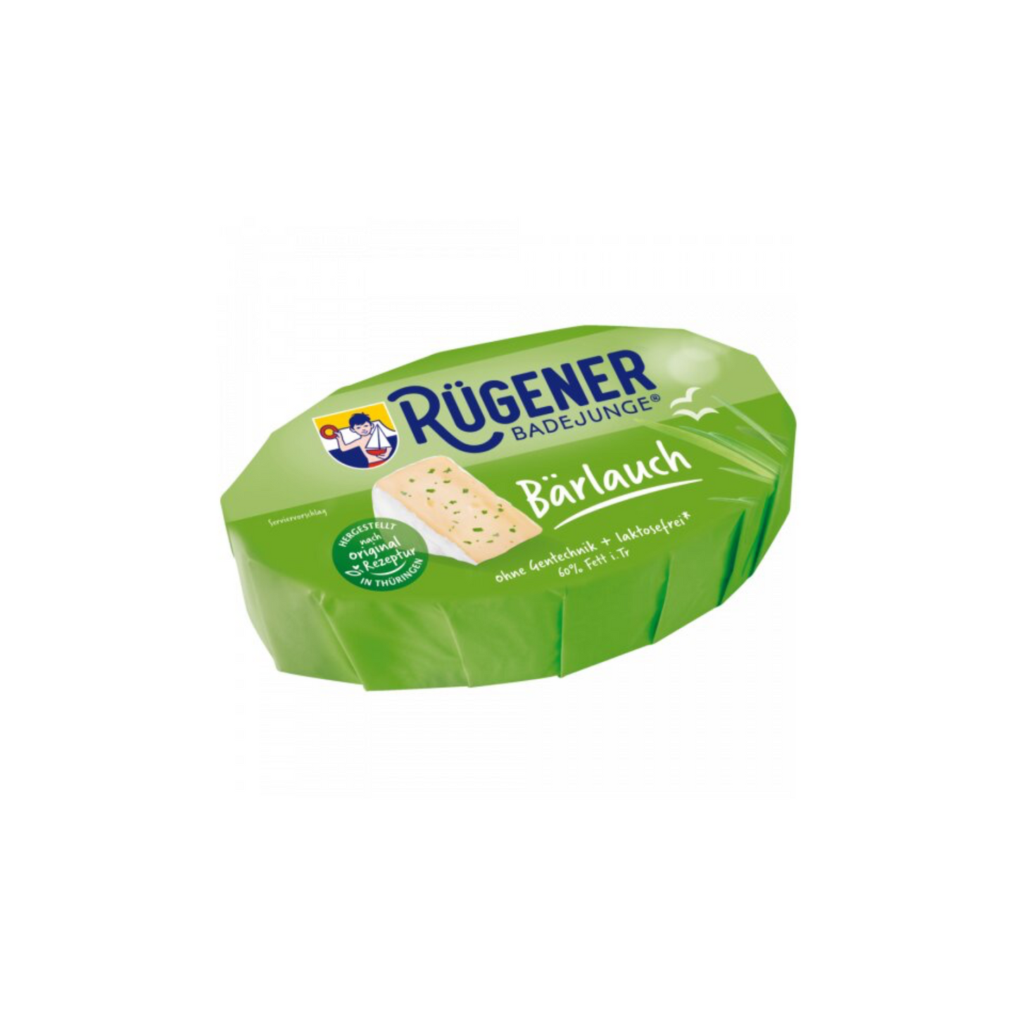 Rügener Badejunge Camembert der feine Bärlauch 60%Fett i.Tr.150g