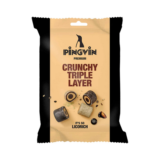 Pingvin Lakritz Crunchy Triple Layer 90g