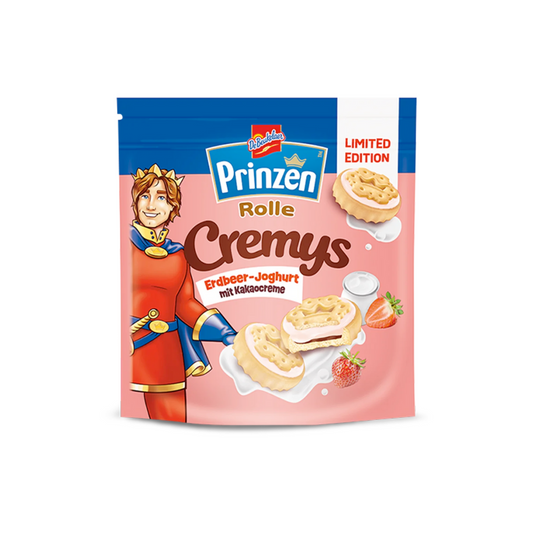 De Beukelaer Prinzen Rolle Cremys Erdbeer-Joghurt mit Kakaocreme172g