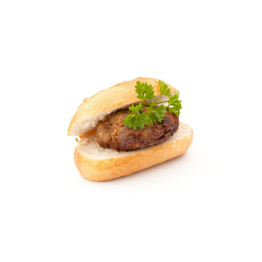 Frikadelle mit Brötchen