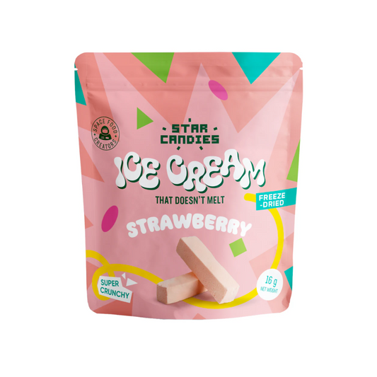 Star Candies Ice Cream Freeze dried Strawberry 16g
