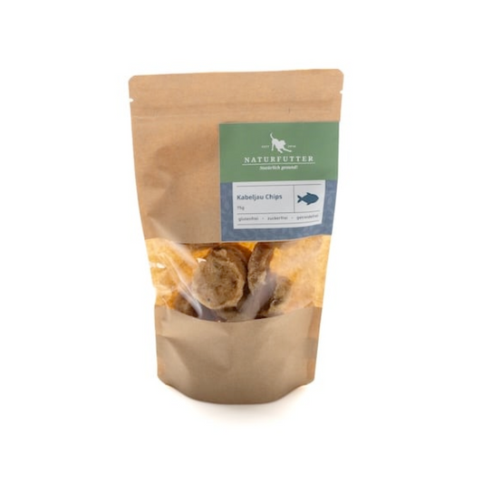Naturfutter Kabeljau Chips 75g
