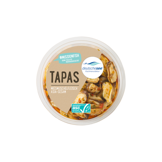 ASC Deutsche See Miesmuschelfleisch Asia-Sesam 100g
