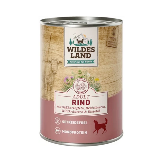 Wildes Land Rind mit Süßkartoffeln 400g