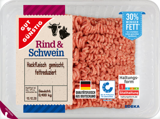 Gut&Günstig Hackfleisch light gemischt 400g QS