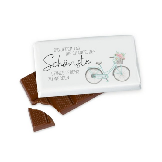 Geschenk für Dich Schokolade Rad 40g