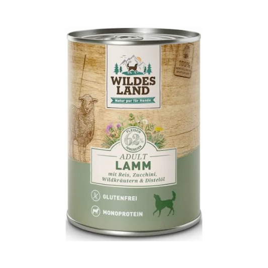 Wildes Land Lamm mit Reis Zucchini Wildkräutern 400g