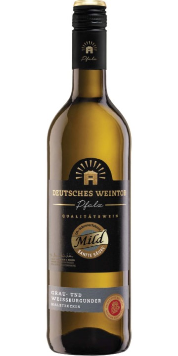 Deutsches Weintor Pfalz Grauburgunder Weißburgunder QbA mild 0,75l foodpipe [Lebensmittel-Lieferservice Rostock]