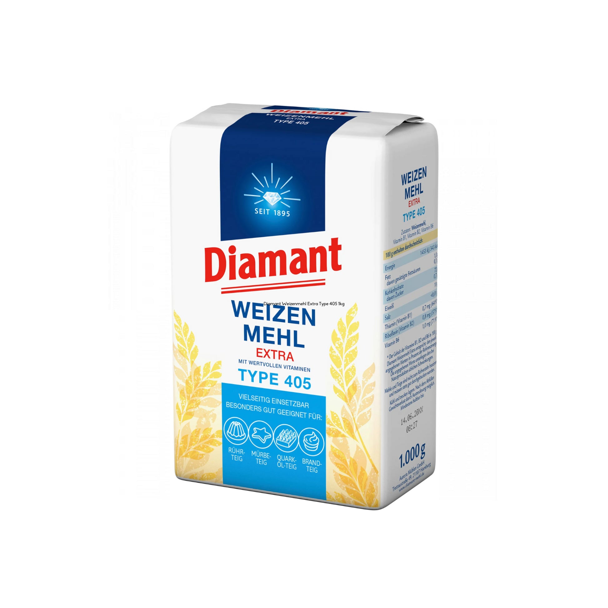 Diamant Weizenmehl Extra Type 405 1kg foodpipe [Lebensmittel-Lieferservice Rostock]