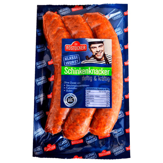 Die Rostocker Schinkenknackwurst 300g foodpipe [Lebensmittel-Lieferservice Rostock]