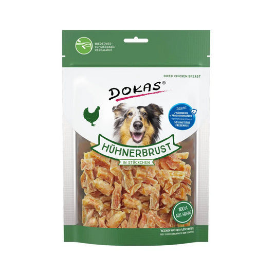 Dokas Hühnerbrust in Stückchen 200g foodpipe [Lebensmittel-Lieferservice Rostock]