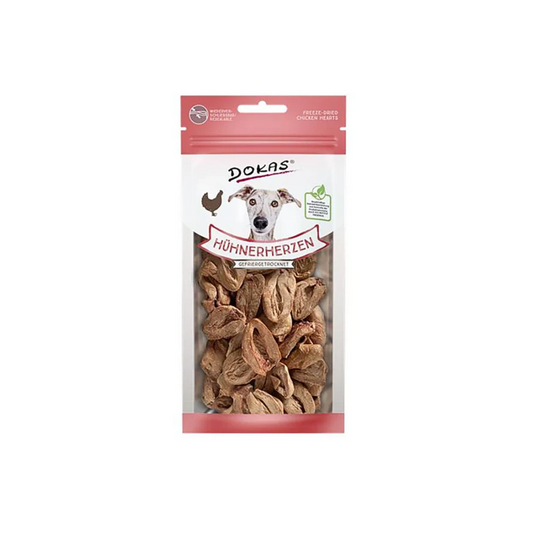 Dokas Hühnerherzen gefriergetrocknet 22g foodpipe [Lebensmittel-Lieferservice Rostock]
