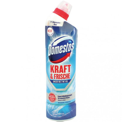 Domestos WC-Gel Kraft&Frische Ocean Fresh 750ml foodpipe [Lebensmittel-Lieferservice Rostock]