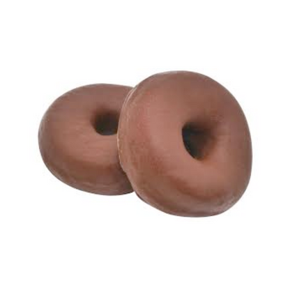 Donut mit dunkler Fettglasur BV