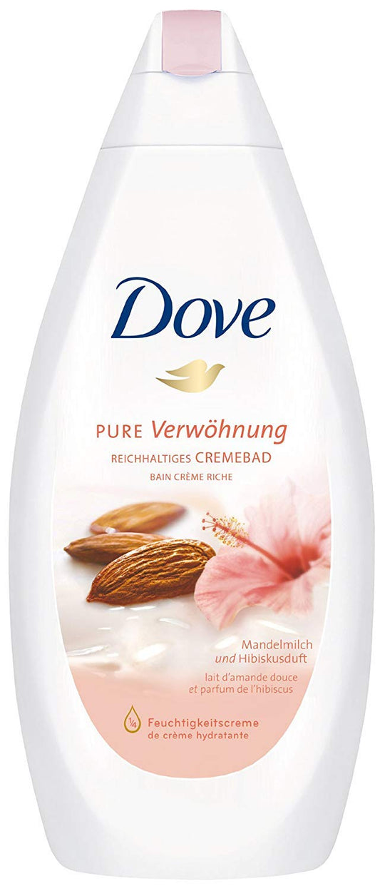 Dove Dove Reichhaltiges Cremebad Pure Verwöhnung Mandelmilch & Hibiskusduft 750ml foodpipe [Lebensmittel-Lieferservice Rostock]