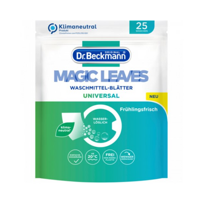 Dr.Beckmann Magic Leaves Universal Waschmittelblätter Frische Brise 25ST 100g foodpipe [Lebensmittel-Lieferservice Rostock]