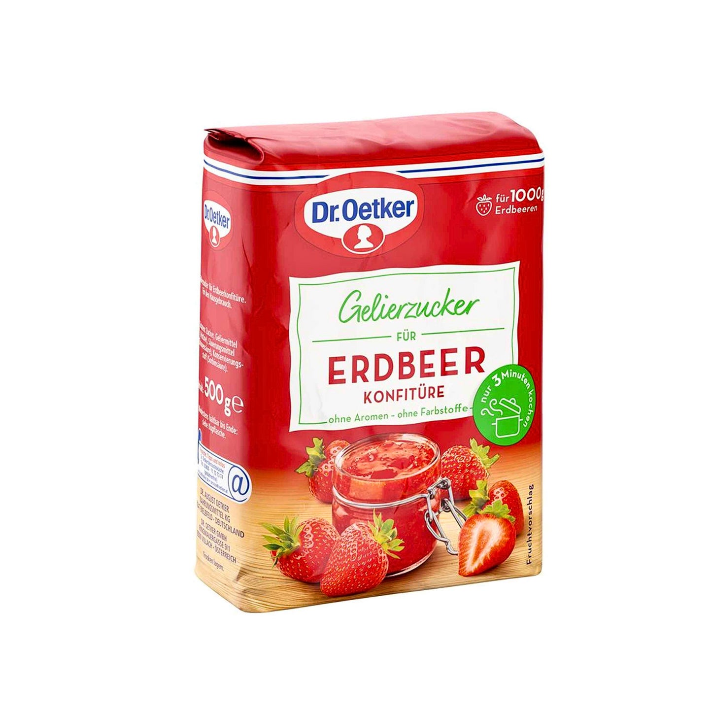 Dr.Oetker Gelierzucker für Erdbeer Konfitüre 2:1 500g foodpipe [Lebensmittel-Lieferservice Rostock]