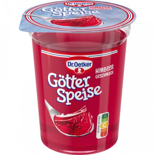 Dr.Oetker Götterspeise Himbeer 150g foodpipe [Lebensmittel-Lieferservice Rostock]