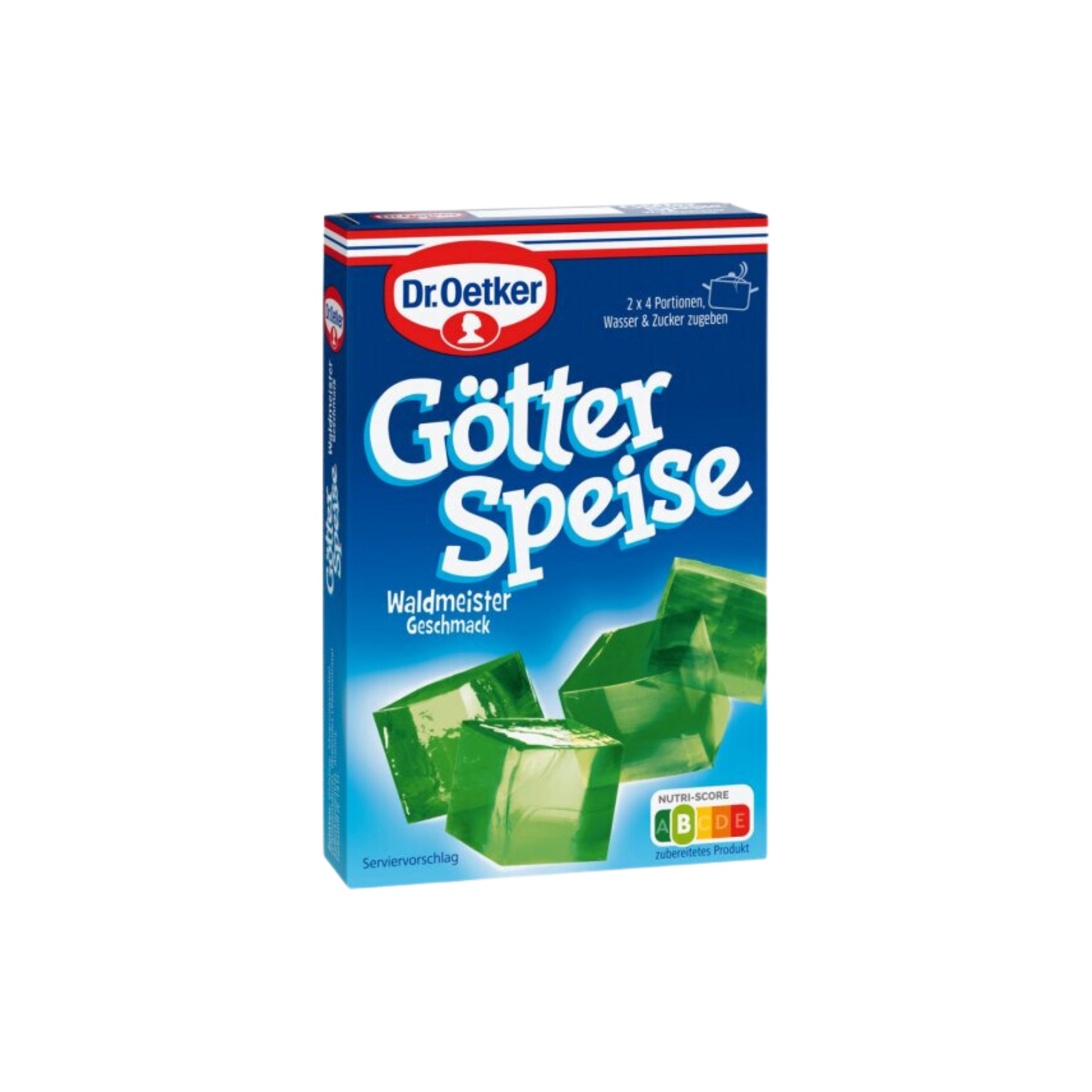 Dr.Oetker Götterspeise zum Kochen Waldmeister-Geschmack für 1l 25,2g foodpipe [Lebensmittel-Lieferservice Rostock]