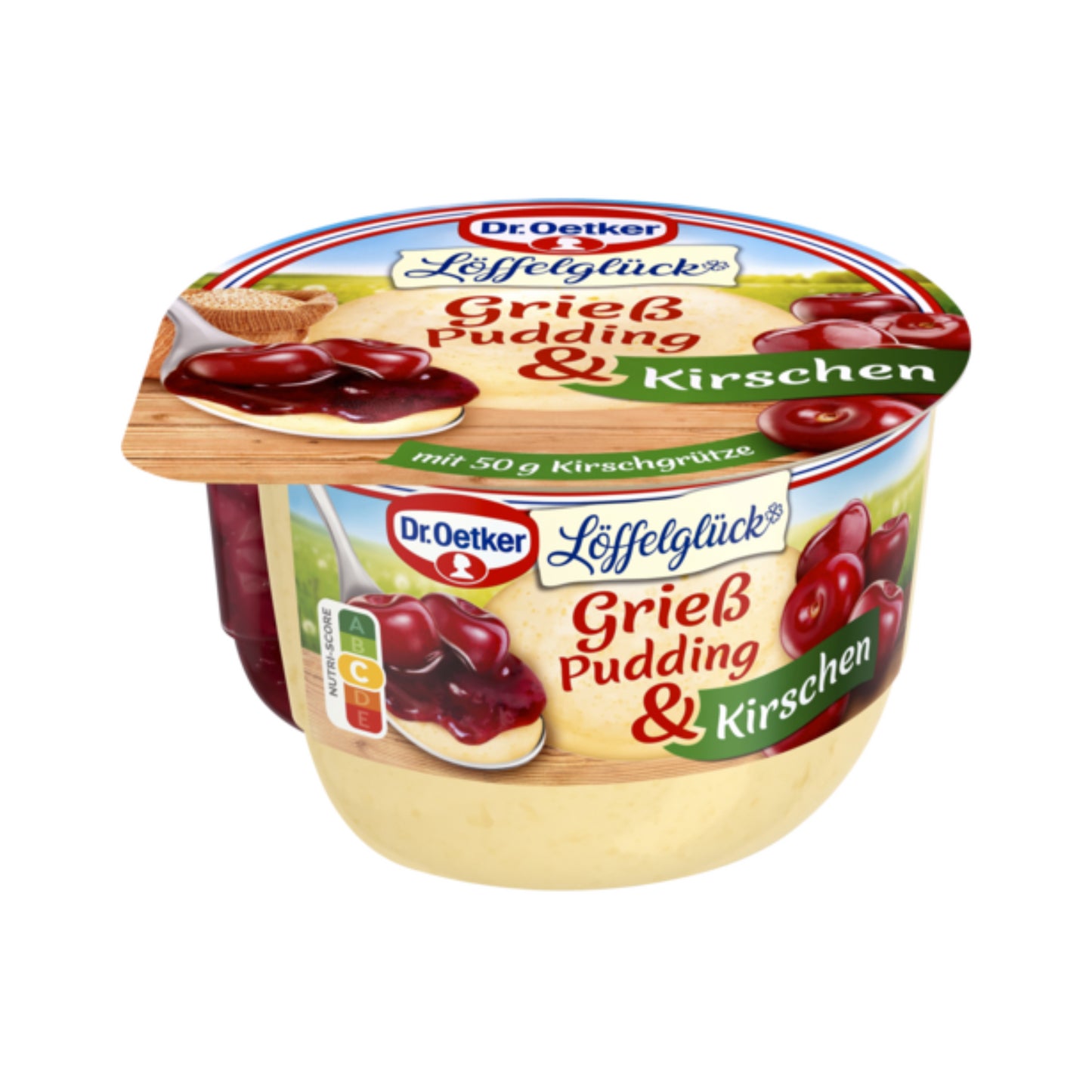 Dr.Oetker Grießpudding mit Kirsch Grütze 180g foodpipe [Lebensmittel-Lieferservice Rostock]