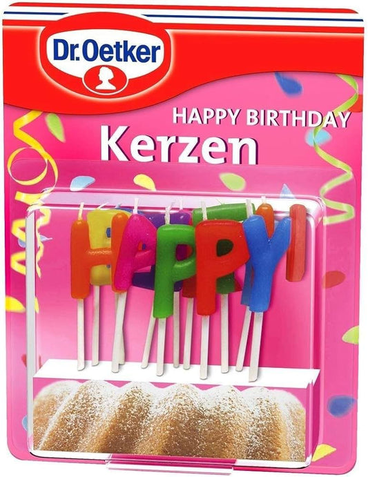 Dr.Oetker Happy Birthday Kerzen 13ST foodpipe [Lebensmittel-Lieferservice Rostock]