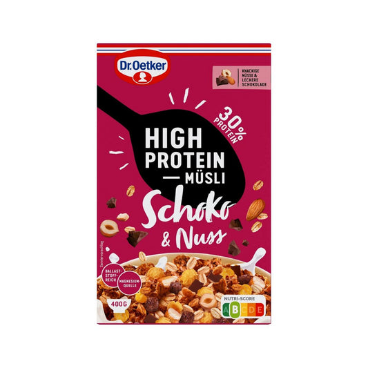 Dr.Oetker High Protein Müsli Schoko & Nuss 400g foodpipe Rostock [Lebensmittel-Lieferservice Rostock]