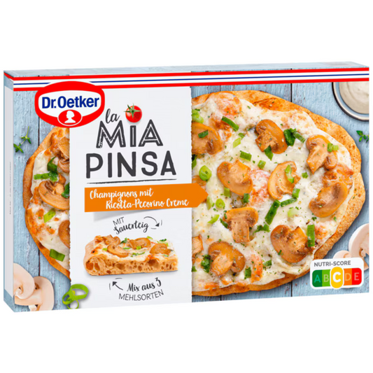 Dr.Oetker La Mia Pinsa Champignons Ricotta Creme 330g foodpipe [Lebensmittel-Lieferservice Rostock]