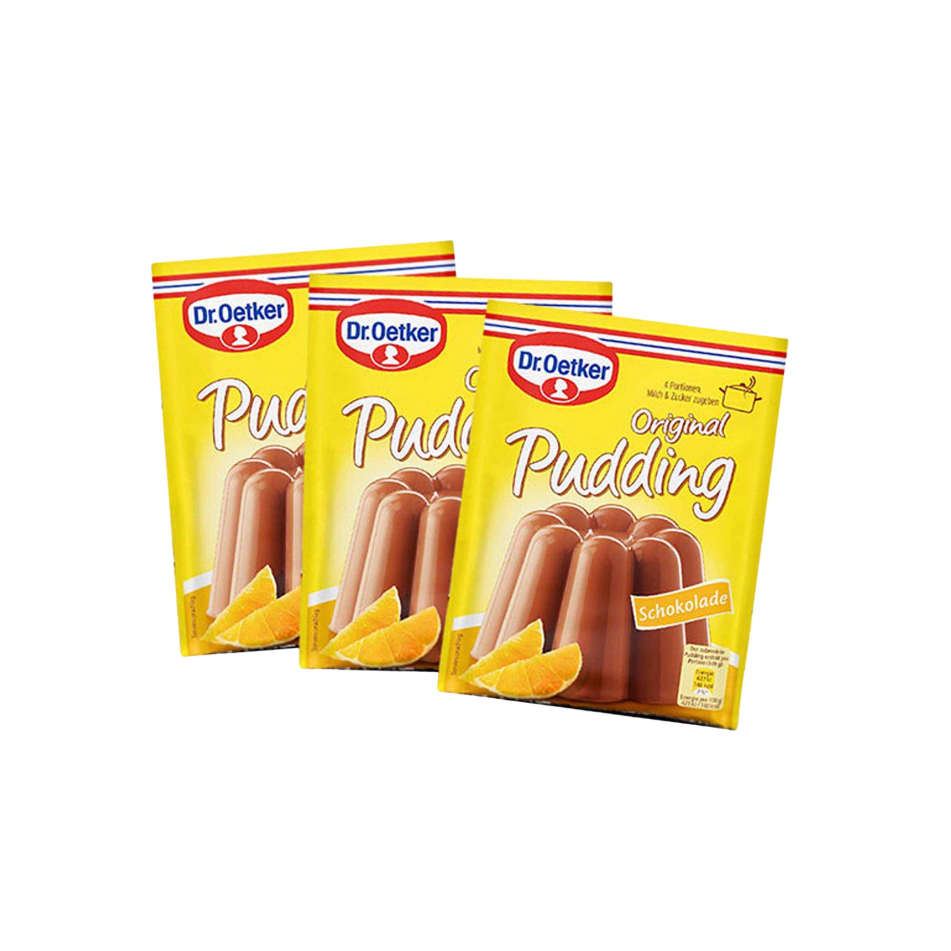 Dr.Oetker Original Schoko Pudding f.3x500ml 3ST 133,5g foodpipe [Lebensmittel-Lieferservice Rostock]