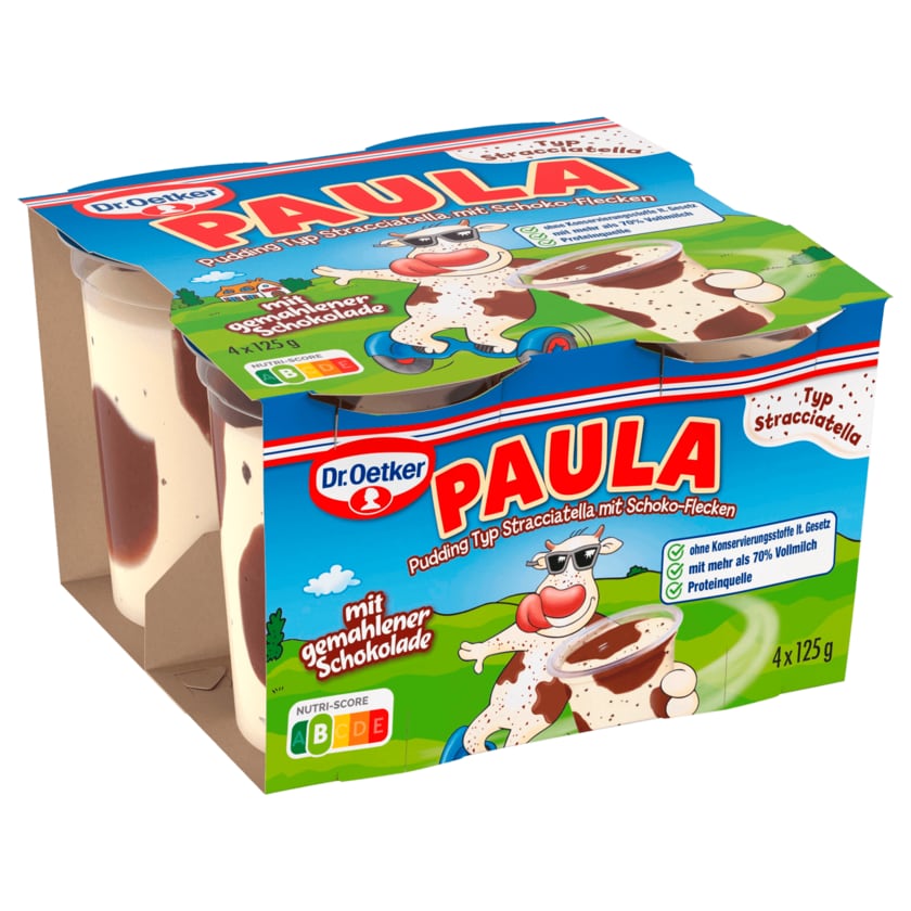 Dr.Oetker Paula Stracciatella mit Schoko 4x125g foodpipe [Lebensmittel-Lieferservice Rostock]