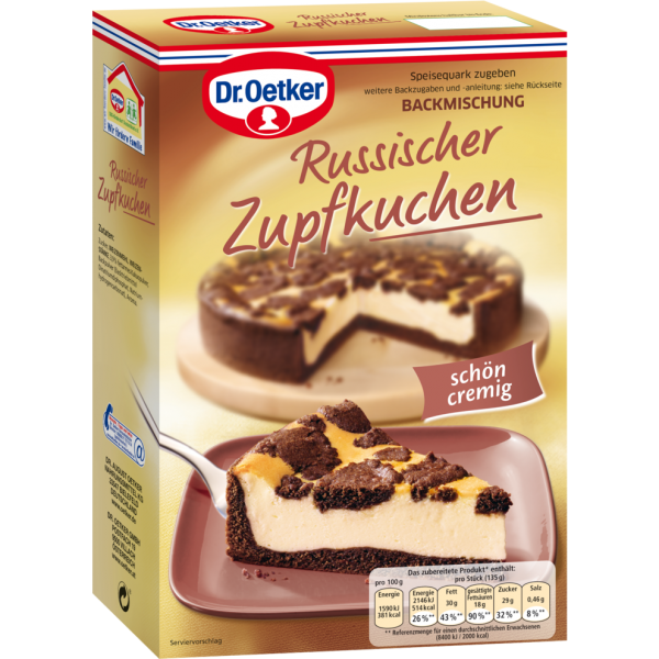 Dr.Oetker Russischer Zupfkuchen 670g foodpipe [Lebensmittel-Lieferservice Rostock]