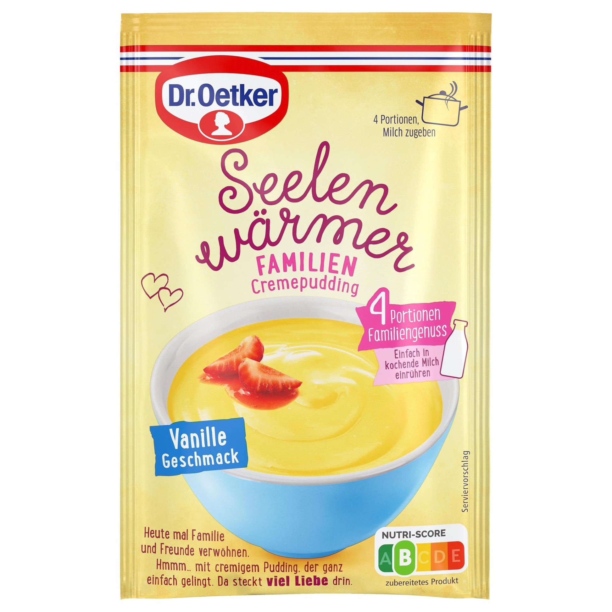 Dr.Oetker Seelenwärmer Familie Vanille-Geschmack für 500ml 75g foodpipe [Lebensmittel-Lieferservice Rostock]