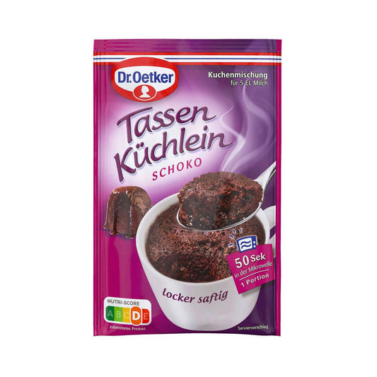 Dr.Oetker Tassenküchlein Schoko 55g foodpipe [Lebensmittel-Lieferservice Rostock]