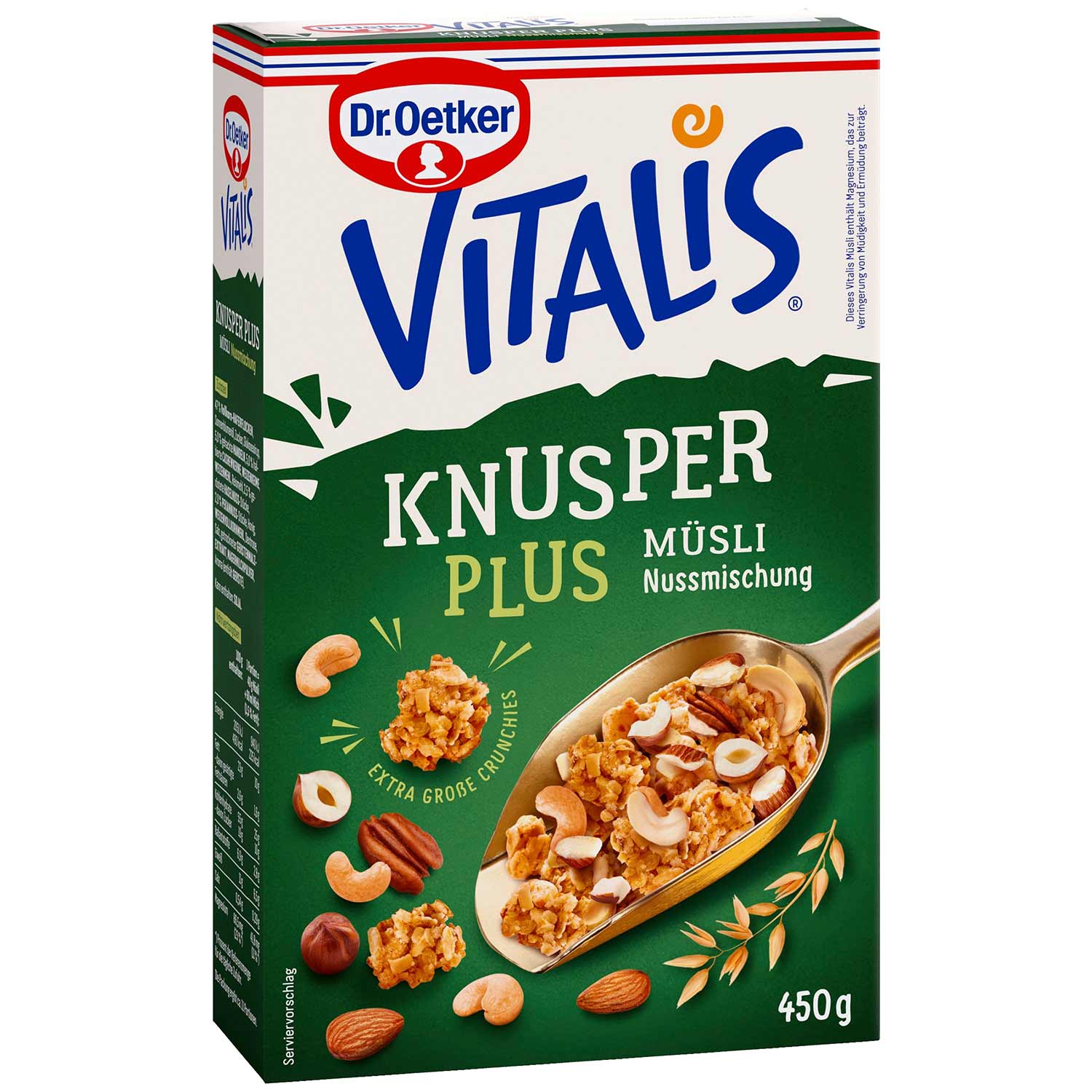 Dr.Oetker Vitalis Knusper Plus Nussmischung 450g foodpipe [Lebensmittel-Lieferservice Rostock]