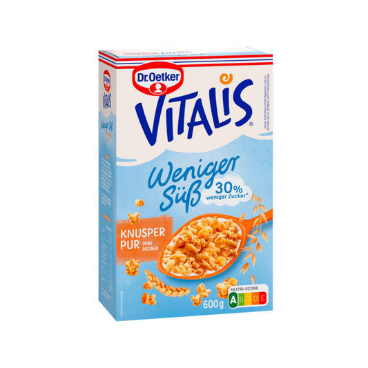 Dr.Oetker Vitalis Müsli Knusper Pur weniger süss 600g foodpipe [Lebensmittel-Lieferservice Rostock]